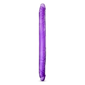 Фиолетовый двусторонний фаллоимитатор B Yours 16" Double Dildo - 40,6 см.