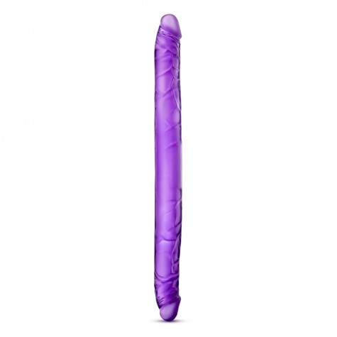 Фиолетовый двусторонний фаллоимитатор B Yours 16" Double Dildo - 40,6 см.